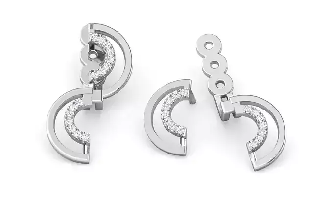 Casual Curve Ear Jacket 3D print model