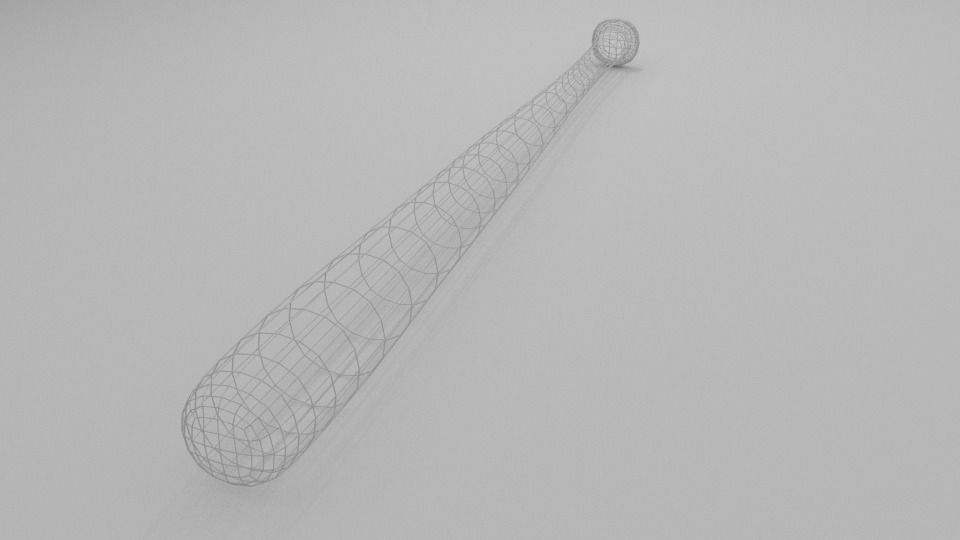 Baseball Bat 3D model_0
