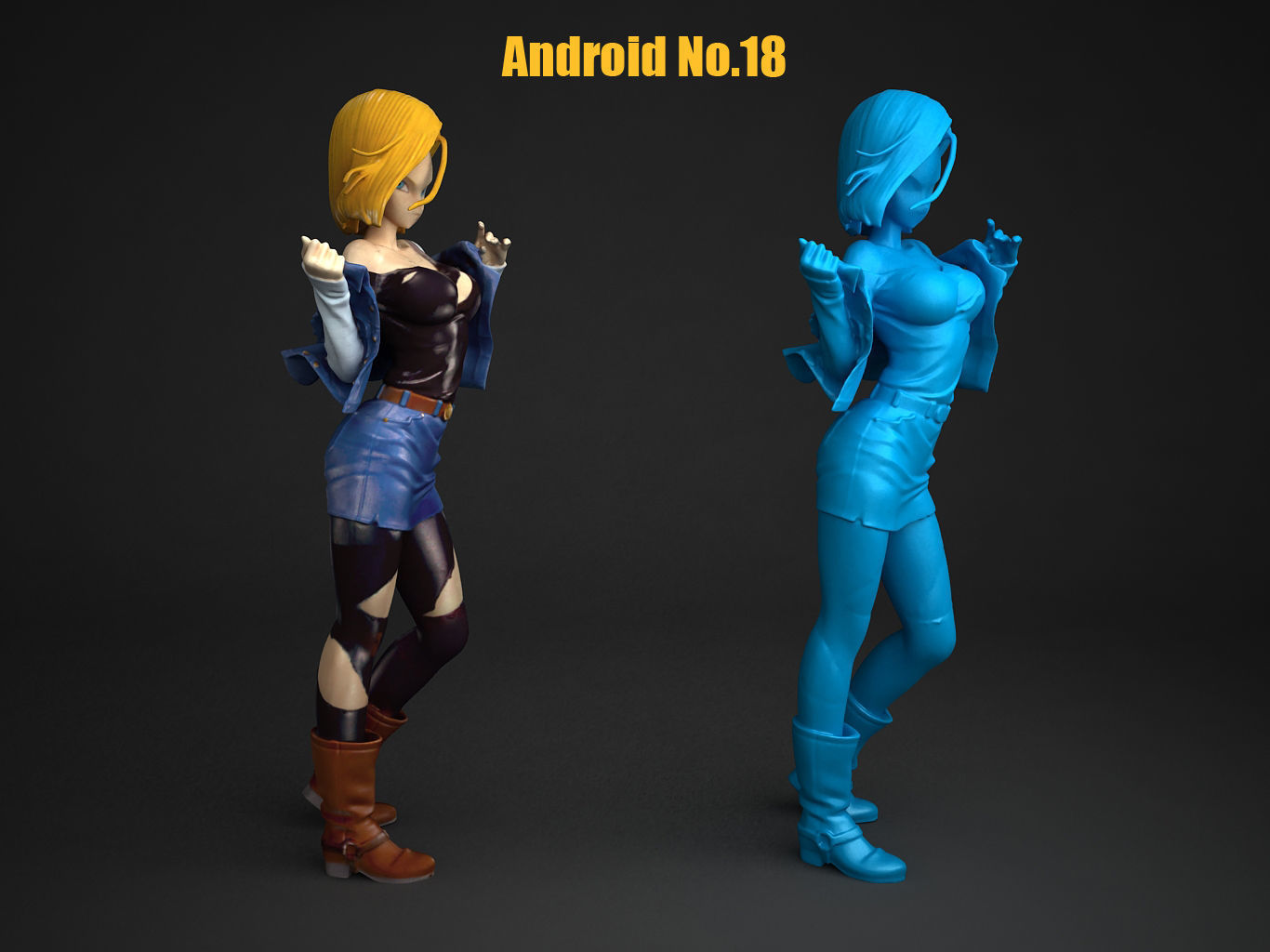Android No18 3D model_11