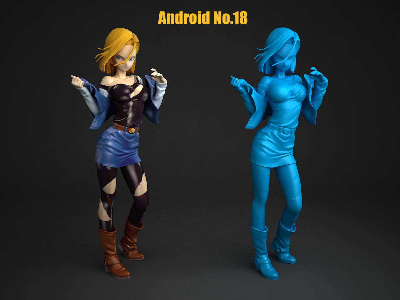 Android No18 3D model_12