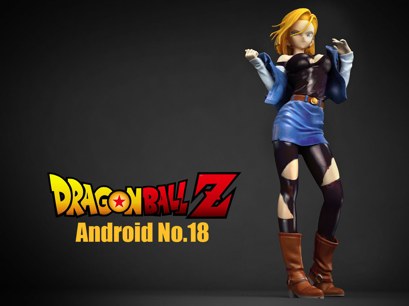 Android No18 3D model_2
