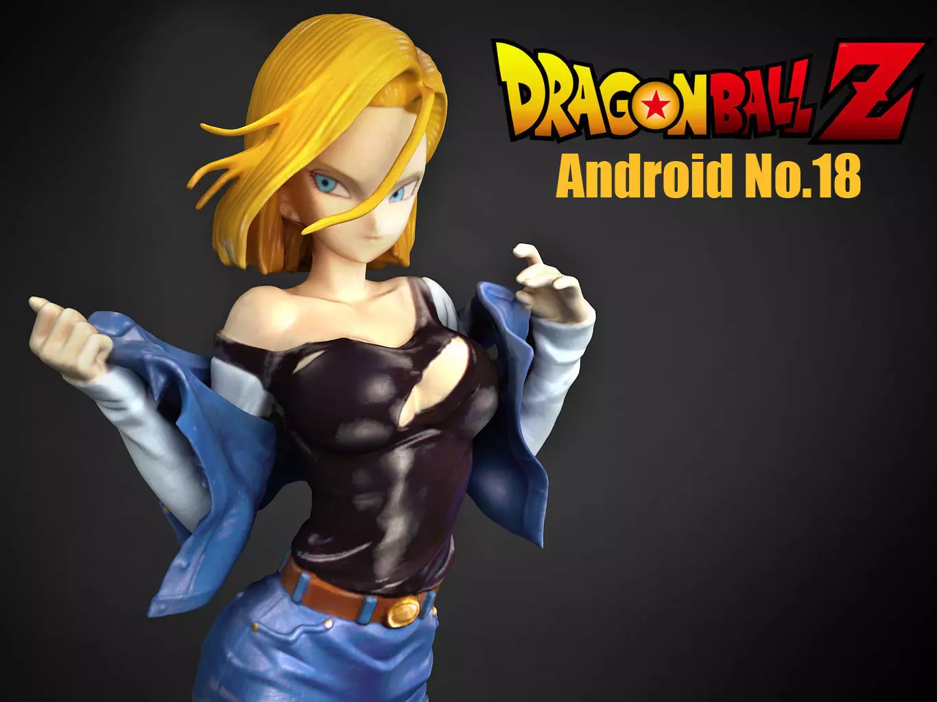 Android No18 3D model_0
