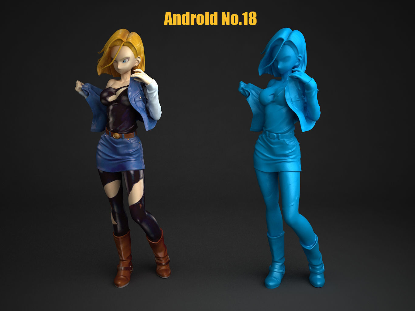 Android No18 3D model_5