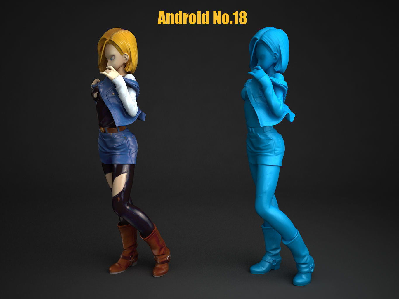 Android No18 3D model_6