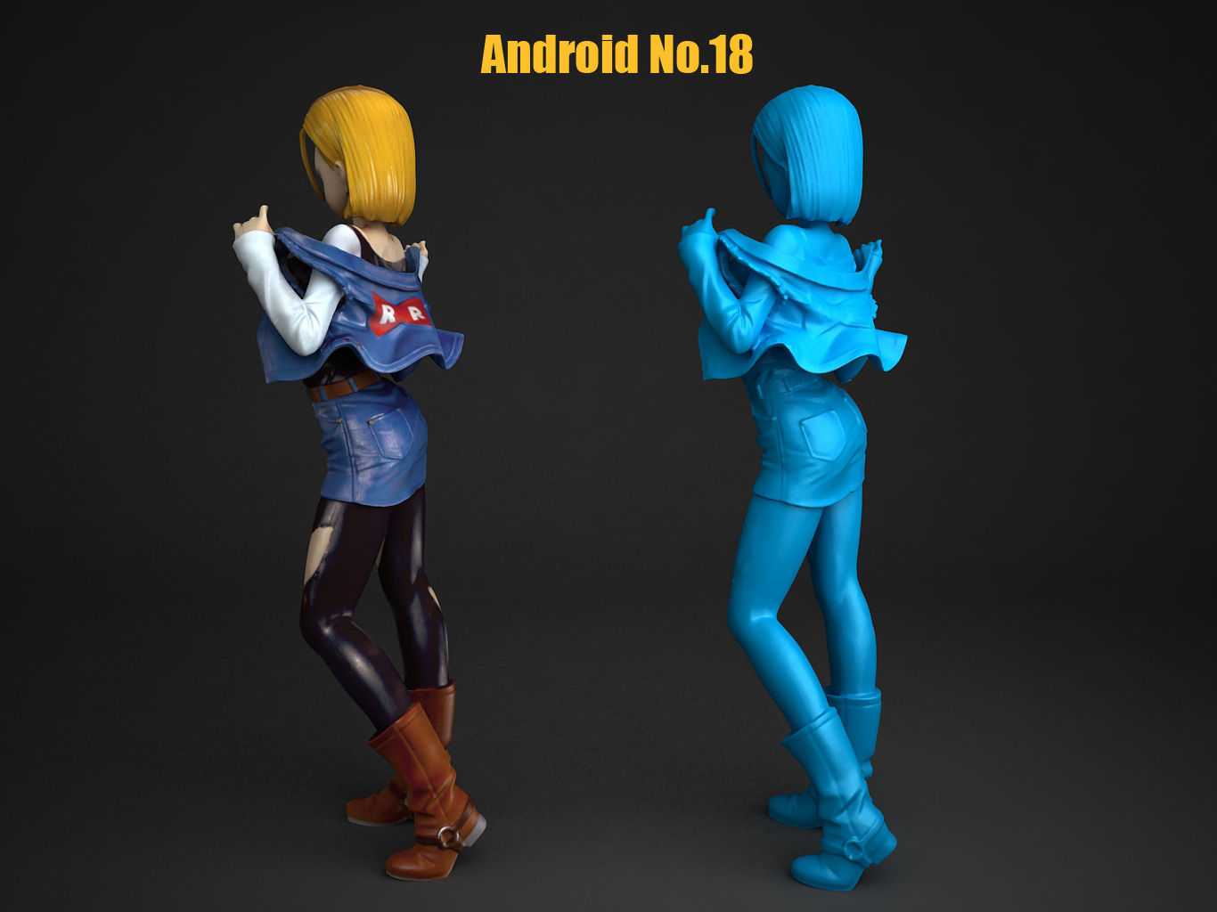 Android No18 3D model_7