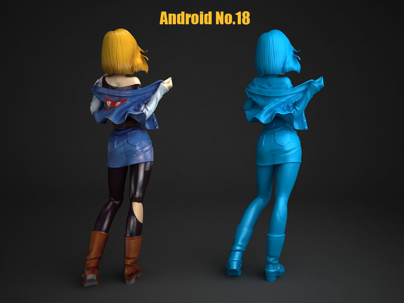 Android No18 3D model_9