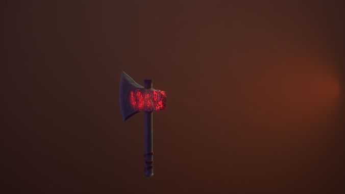 Axe of Savage Low-poly 3D model