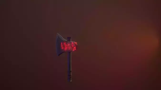 Axe of Savage Low-poly 3D model