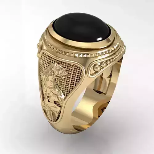 signet ring for men 3D model
