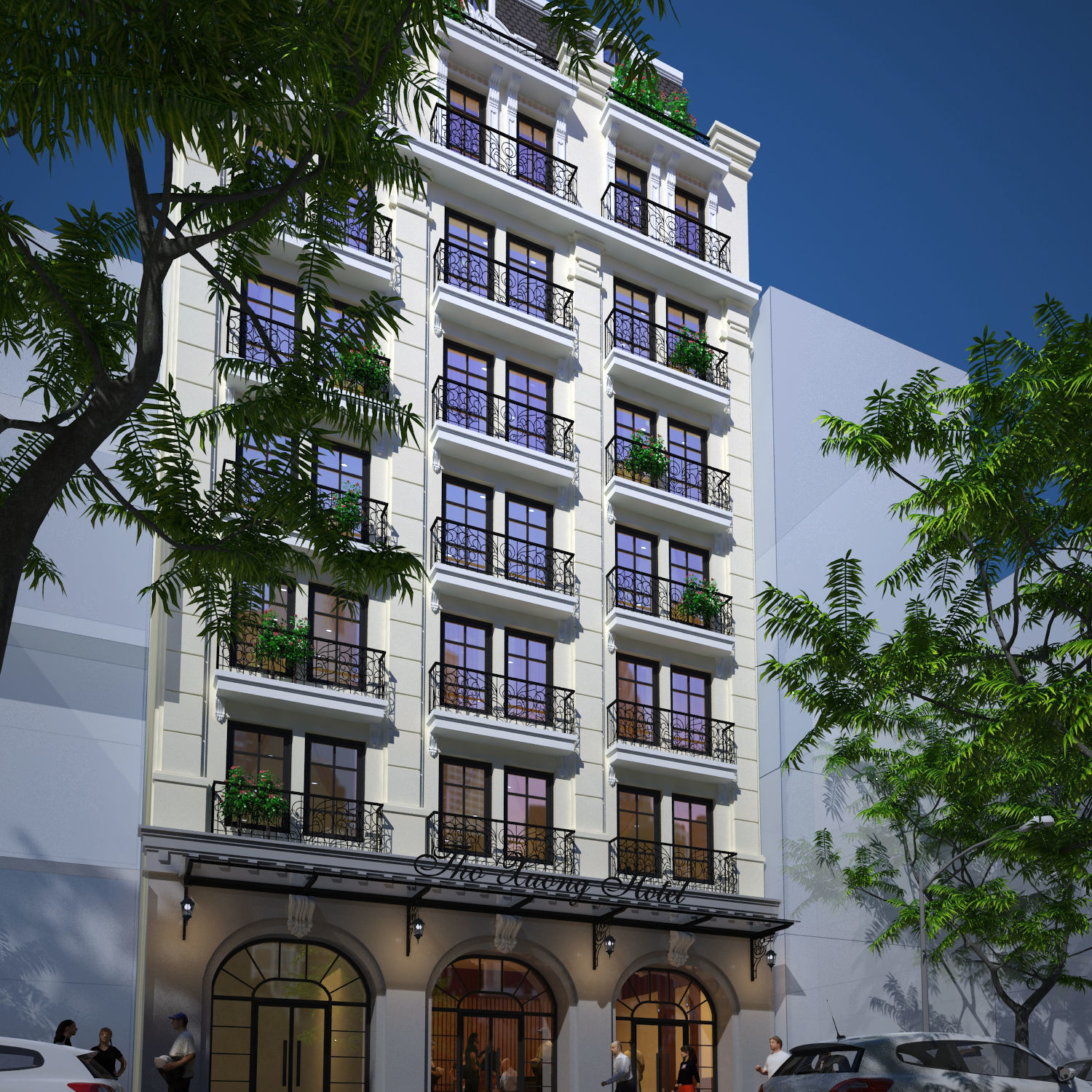 Classic house 04 3D model_3