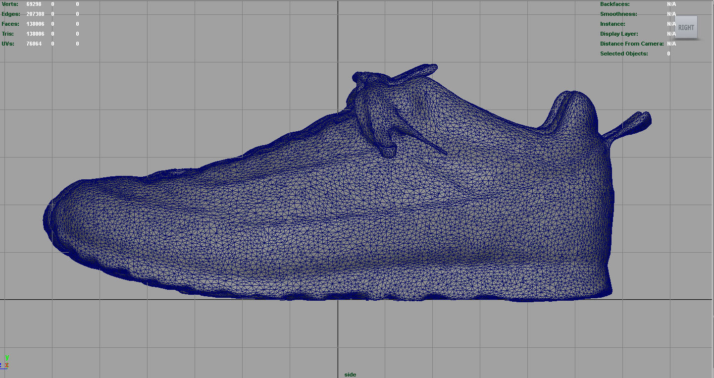 Trekking Sneakers Low-poly 3D model_11