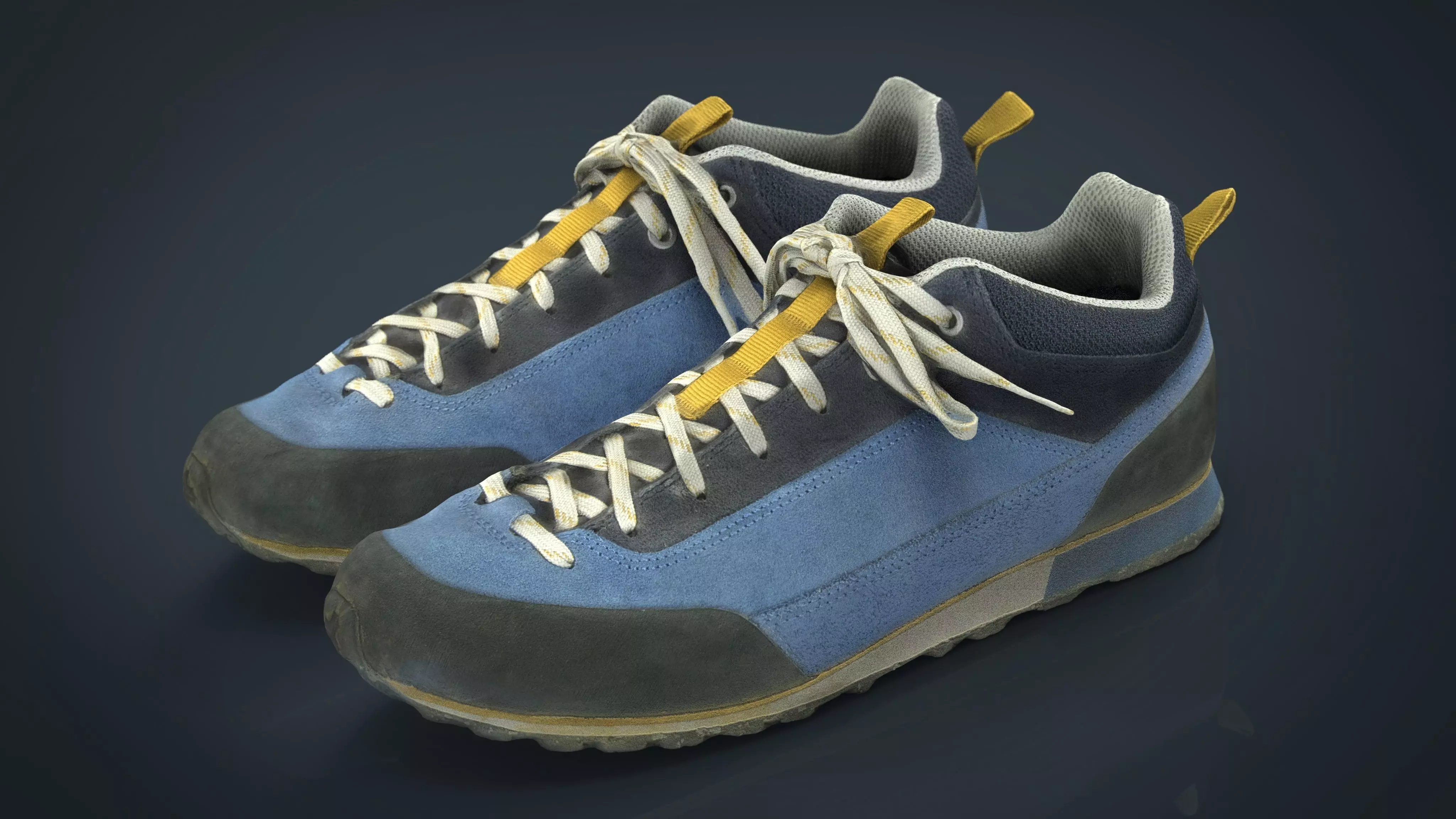Trekking Sneakers Low-poly 3D model_0