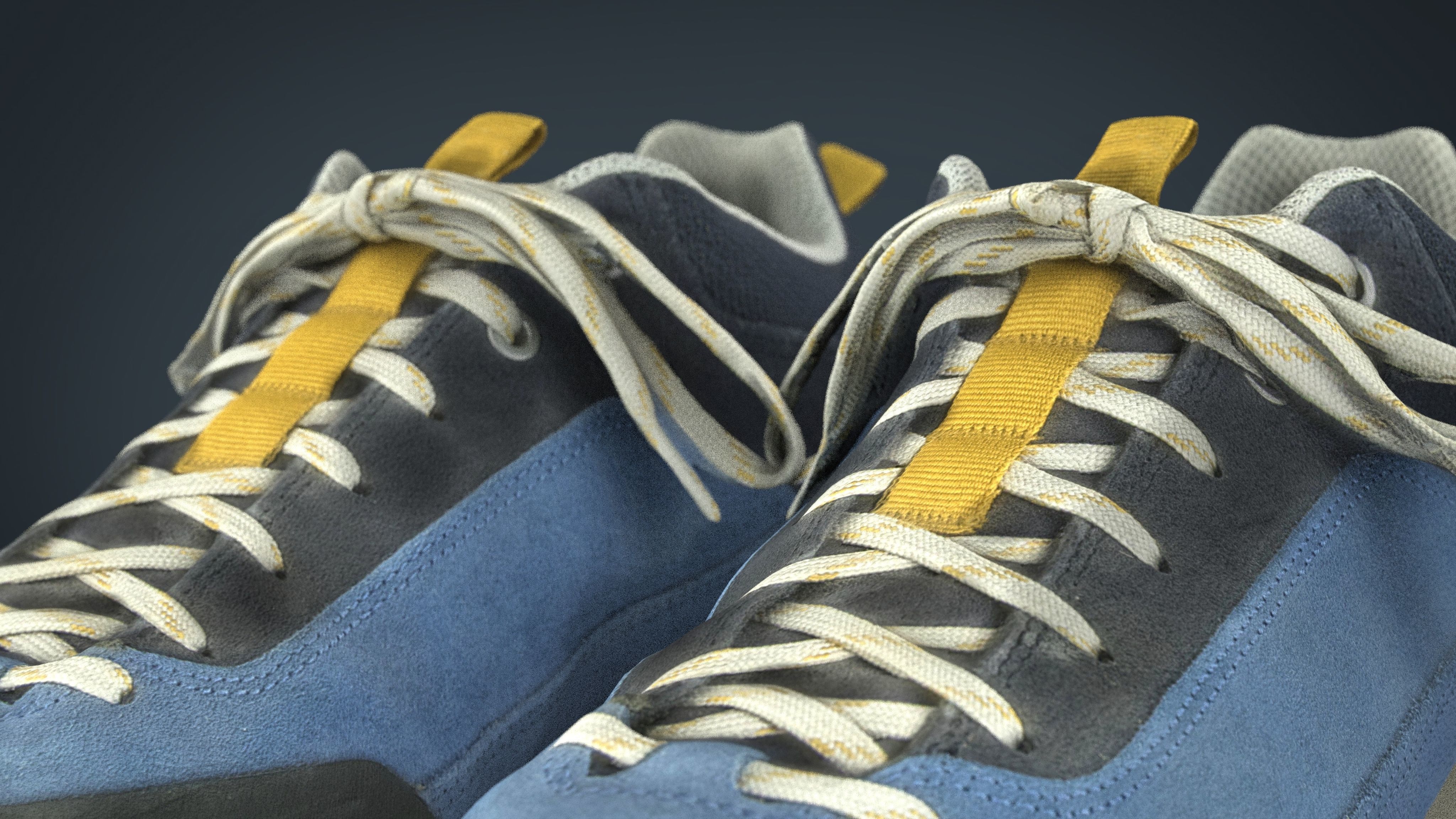Trekking Sneakers Low-poly 3D model_15