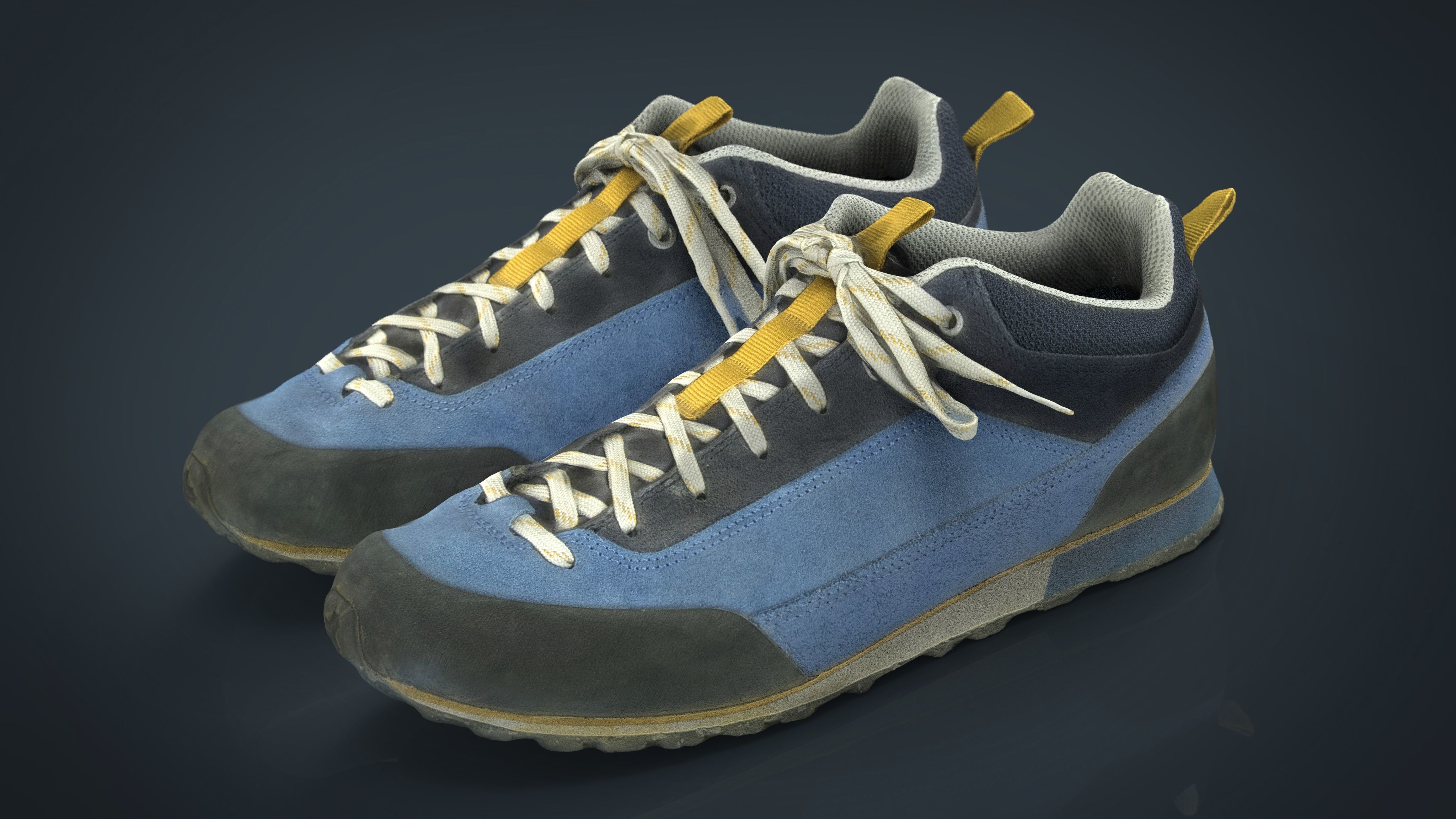 Trekking Sneakers Low-poly 3D model_14