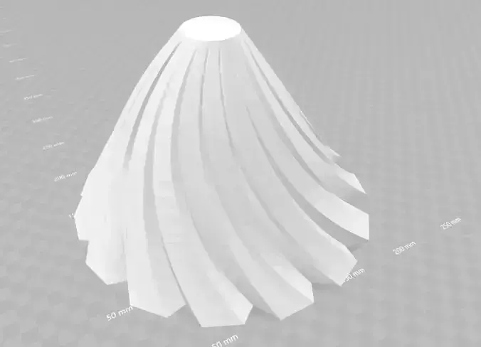 Lampe paper sculpture Free 3D print model