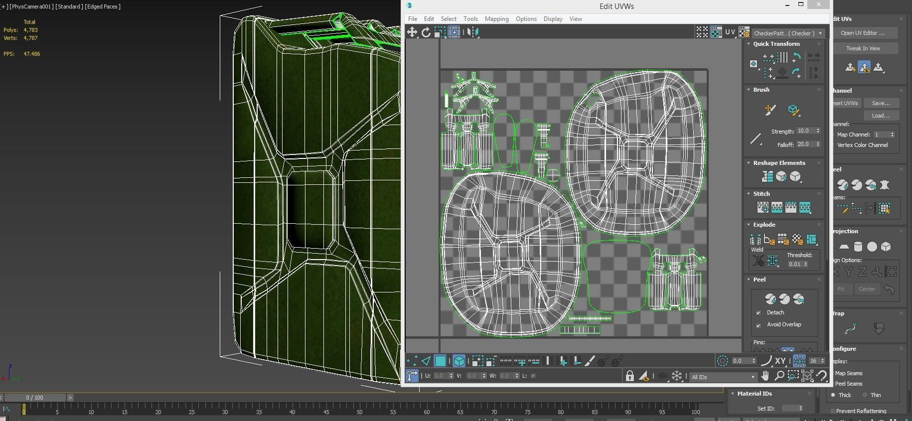 Jerrycan gas can Low-poly 3D model_22