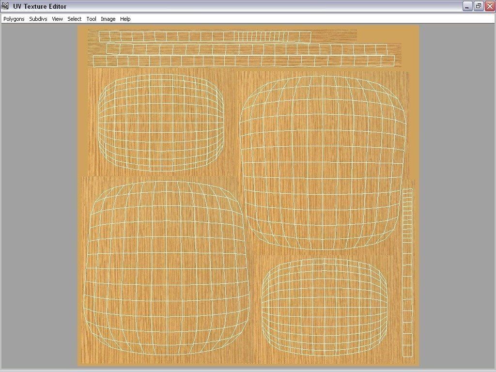 chairs collection modern chair with metal frame Low-poly 3D model_14