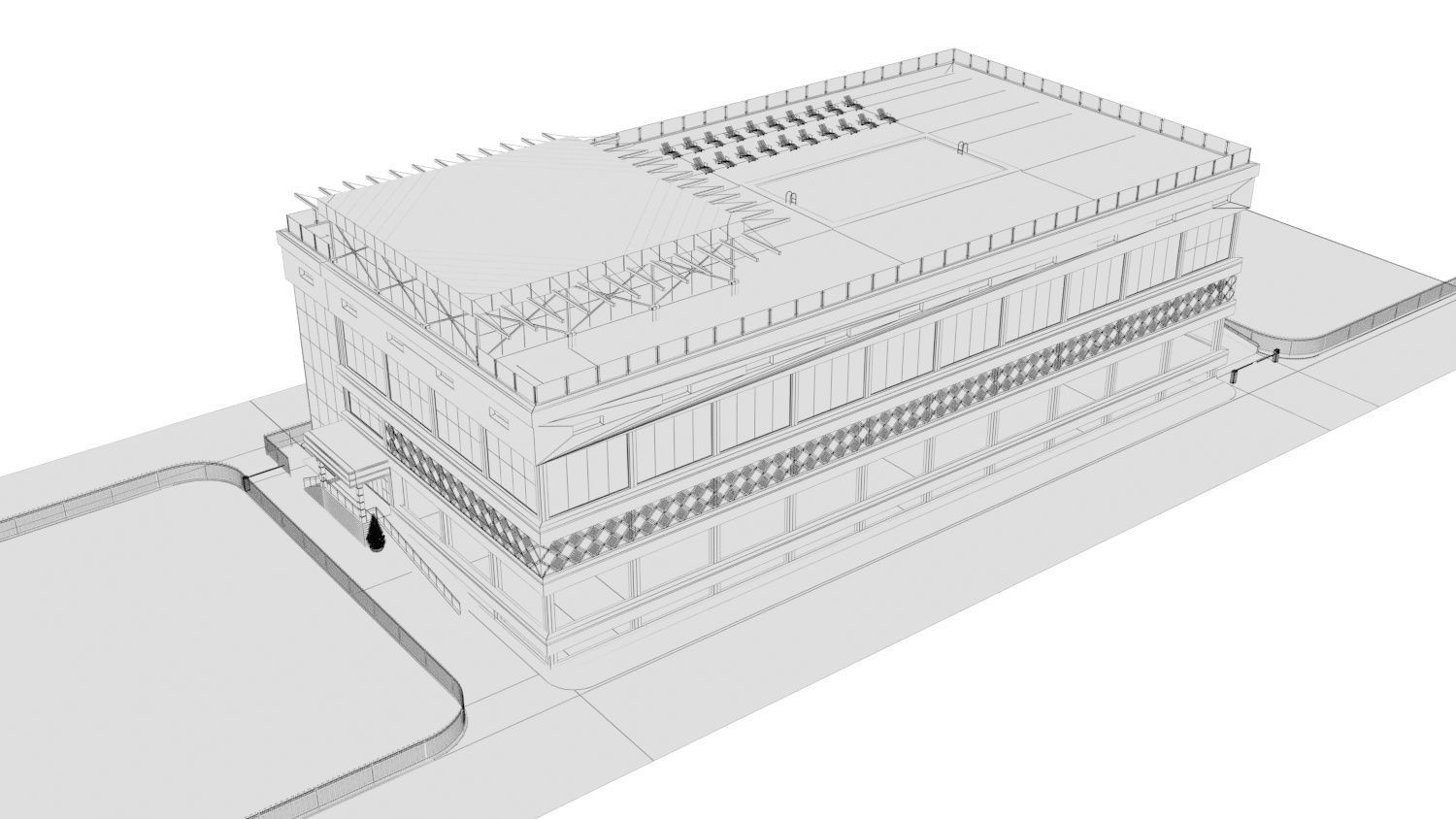 Multi-level parking 3D model_13