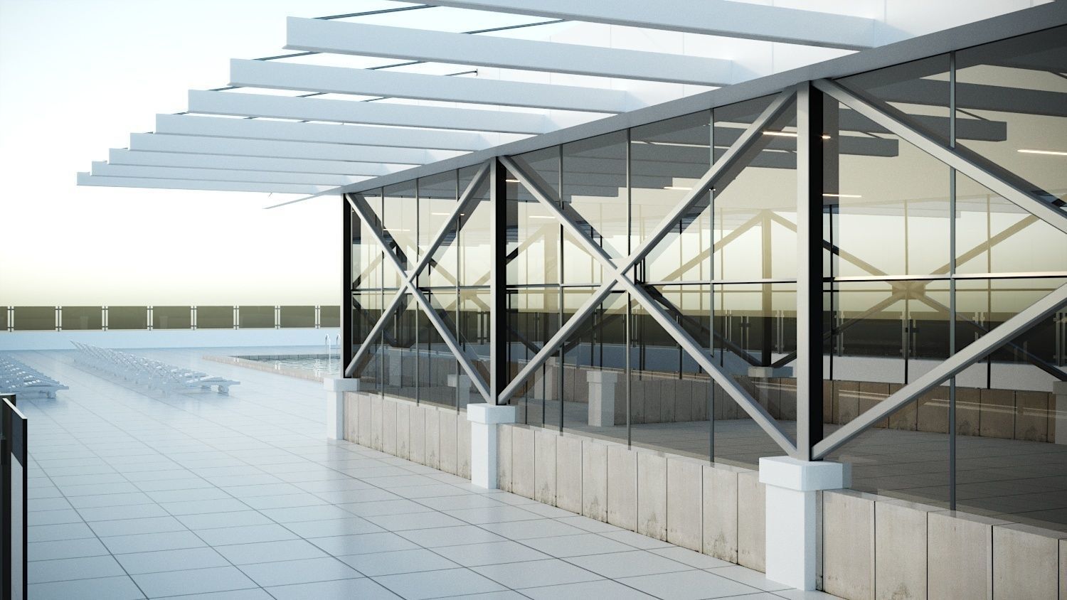 Multi-level parking 3D model_3