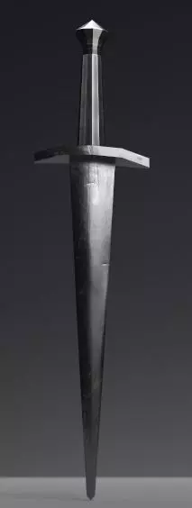 The Dagger sword with metal handle Free low-poly 3D model