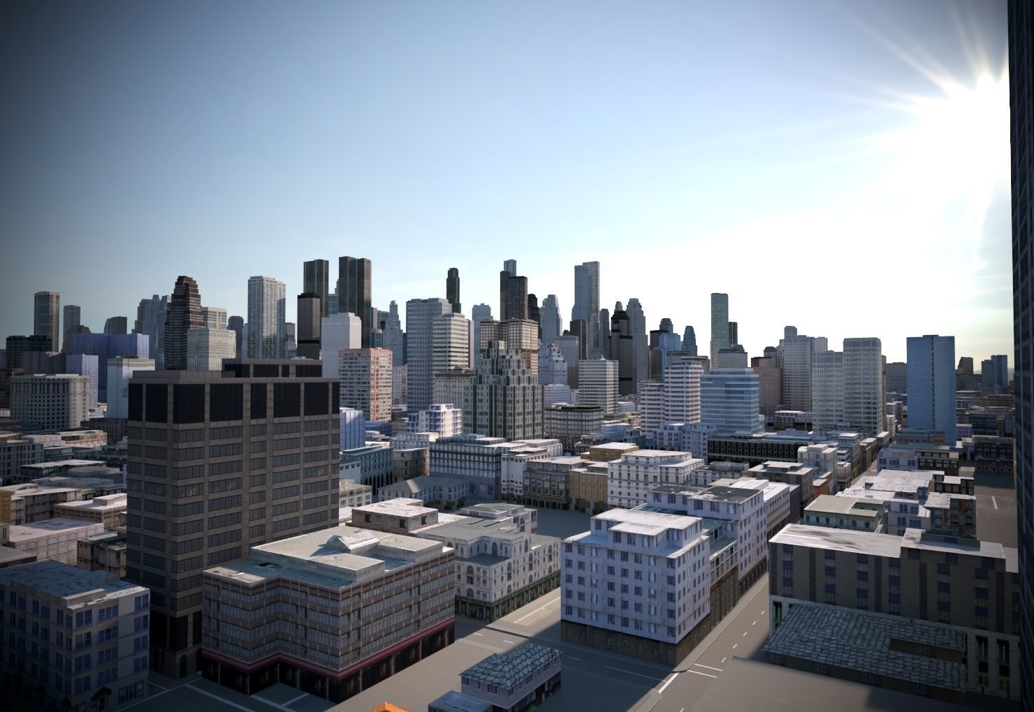 City 03 Low-poly 3D model_1