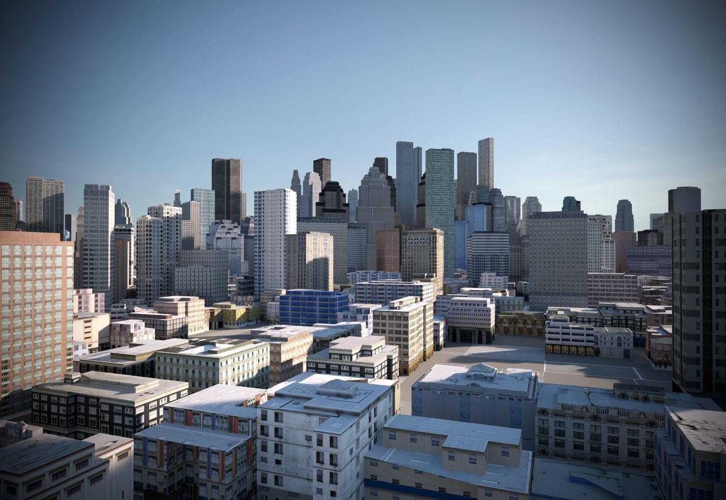 City 03 Low-poly 3D model_4