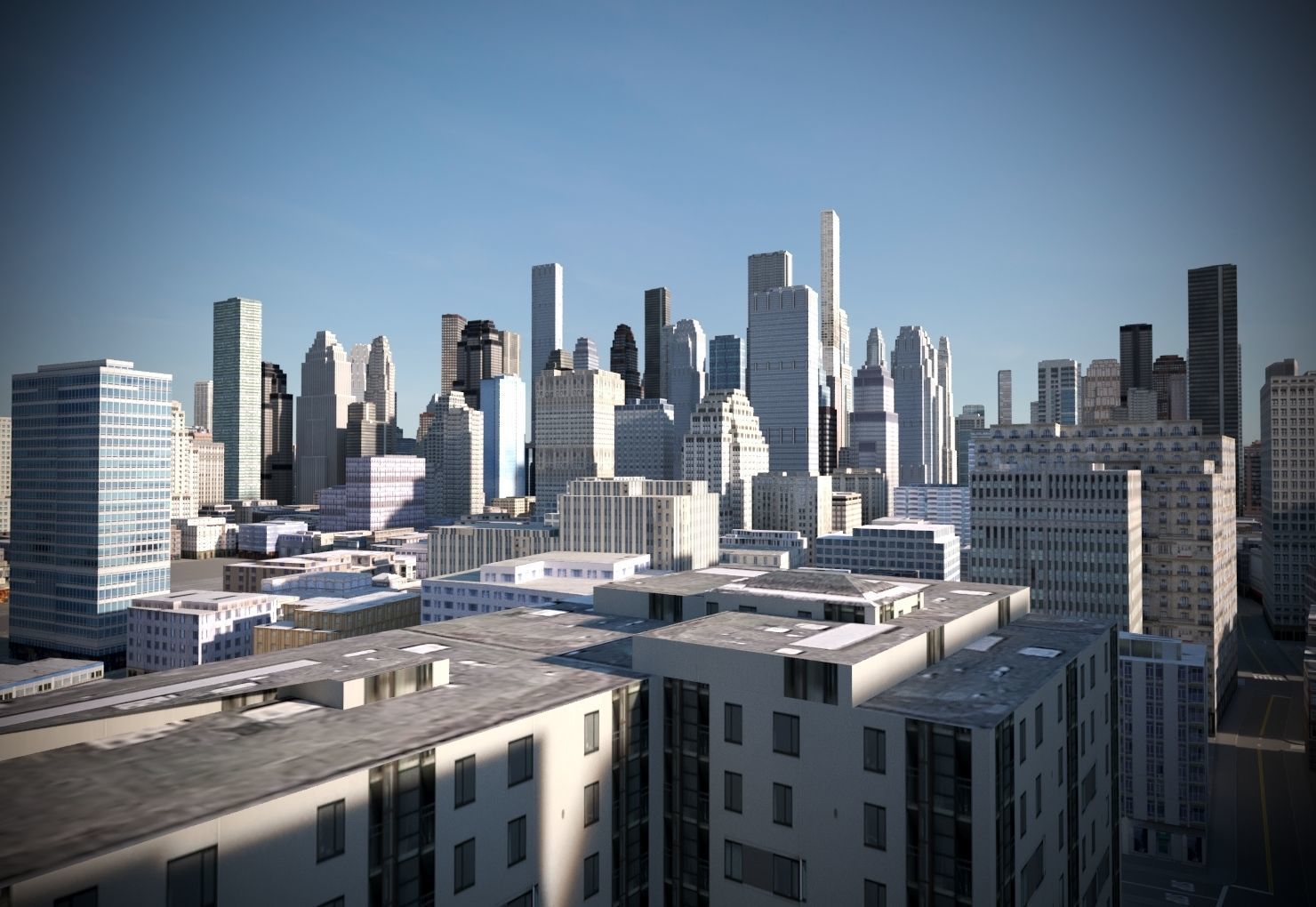 City 03 Low-poly 3D model_2