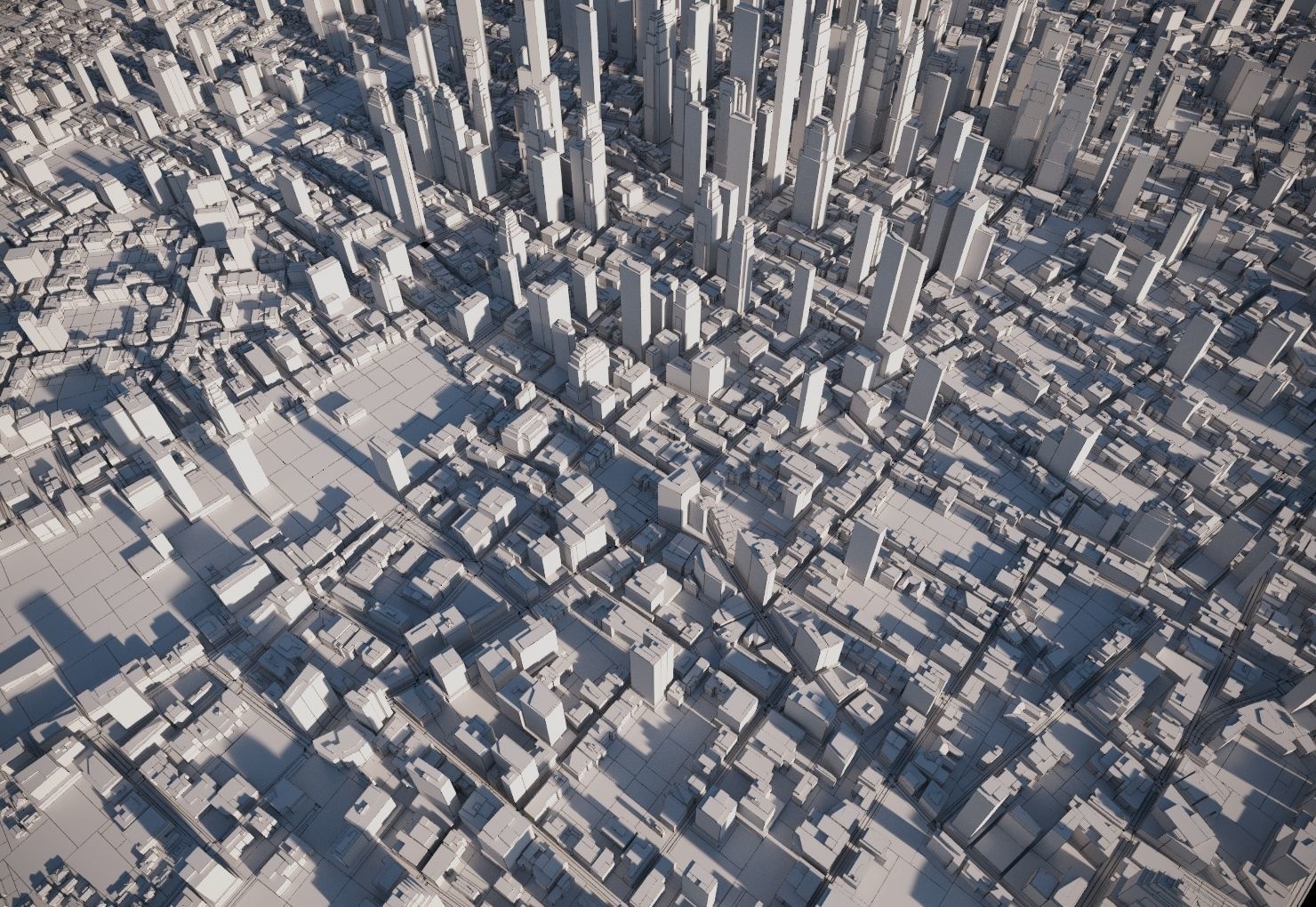 City 03 Low-poly 3D model_7