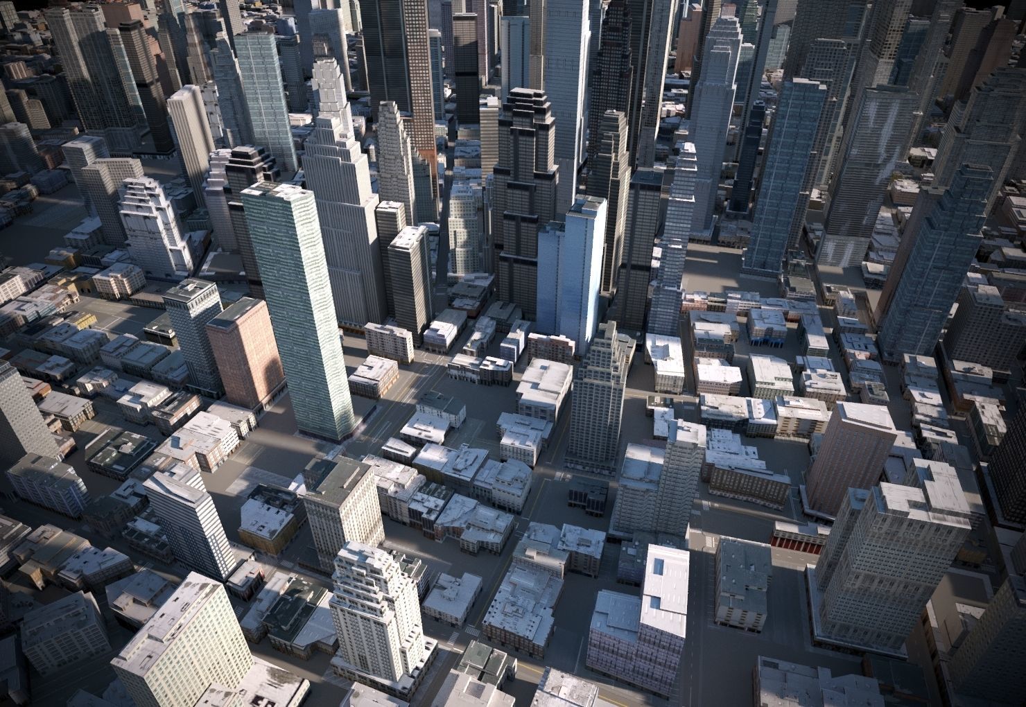 City 03 Low-poly 3D model_5