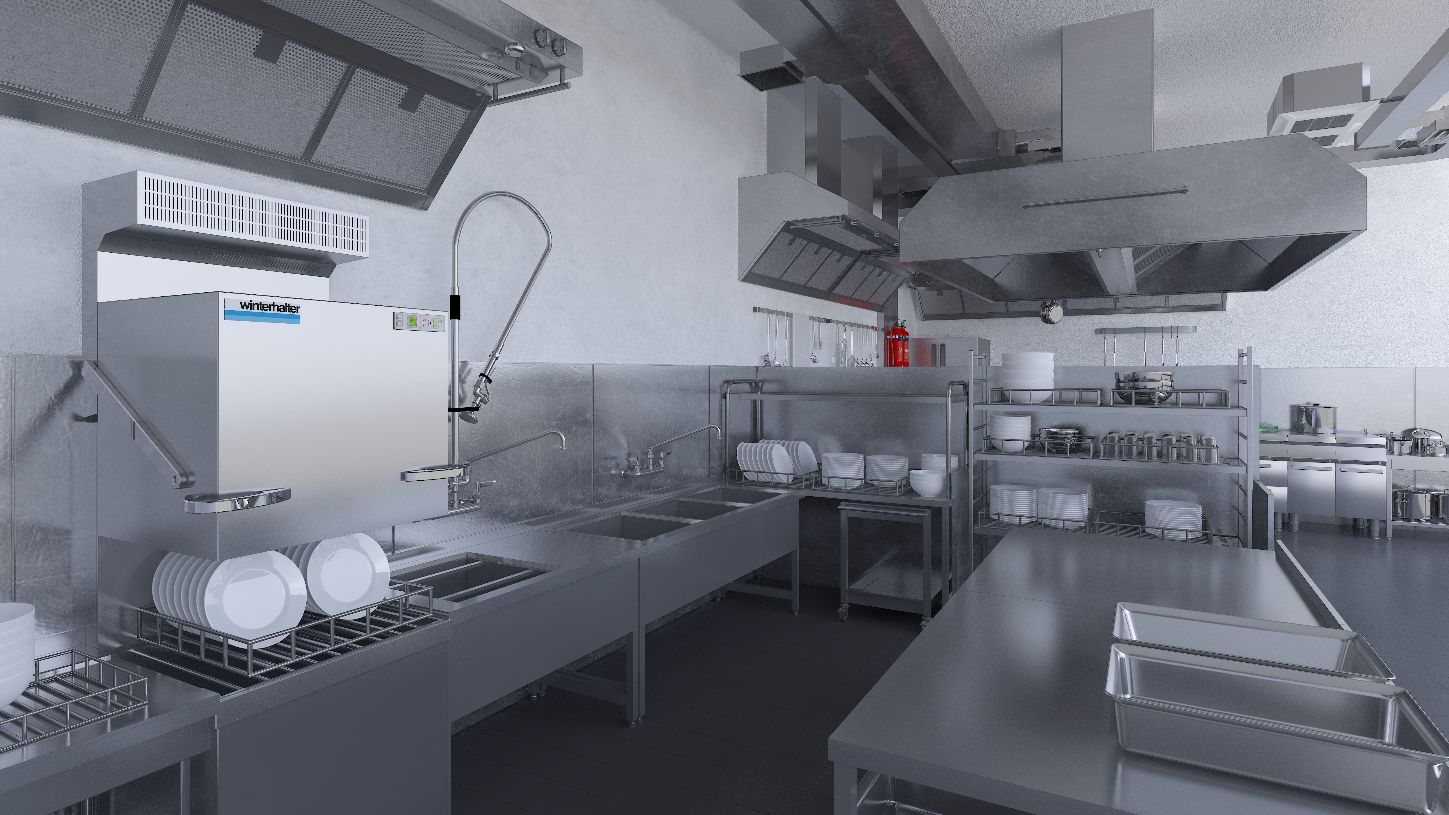 Commercial Kitchen v2 3D model_3