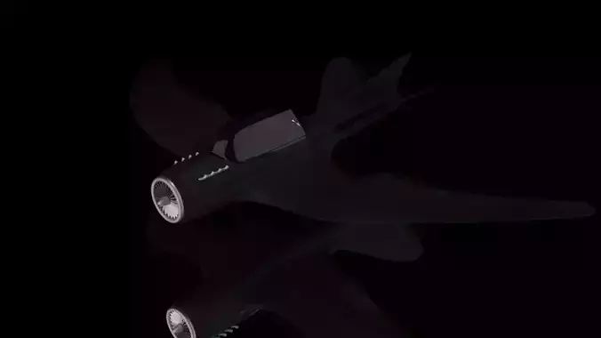 Spy Plane Low-poly 3D model