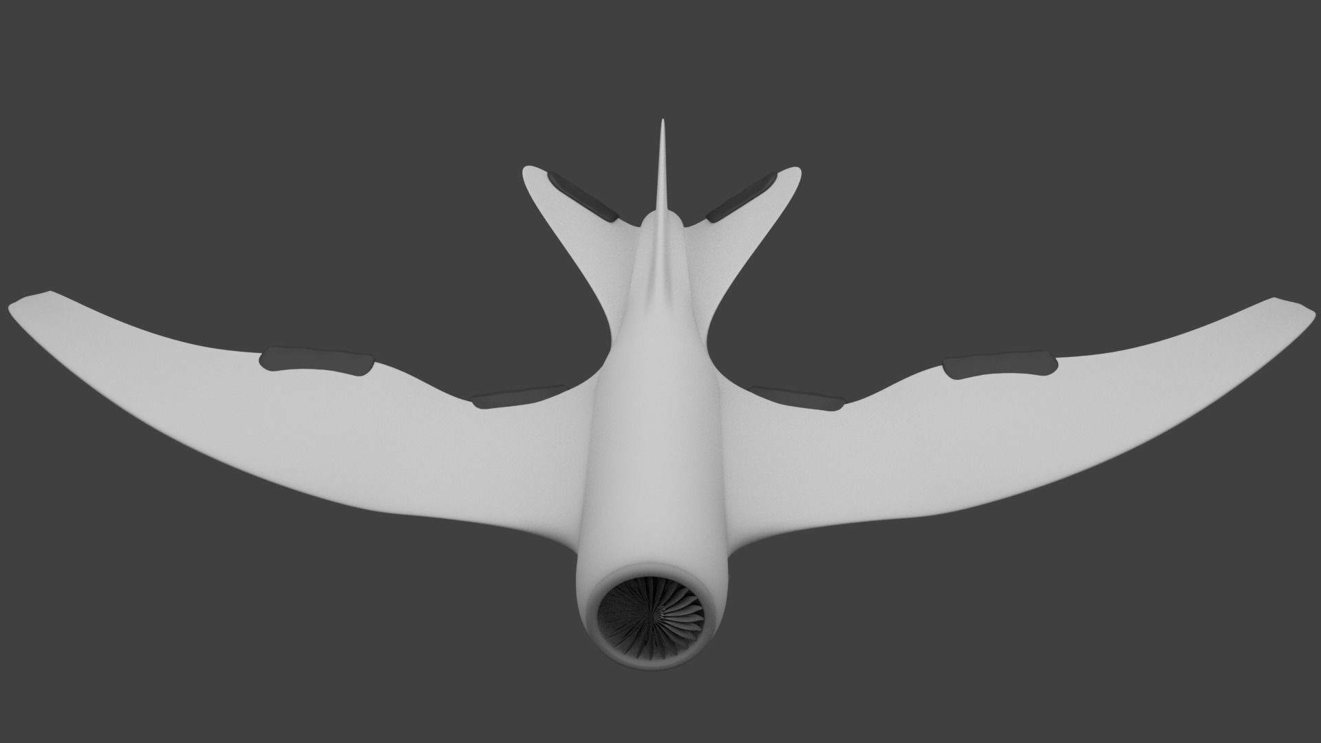 Spy Plane Low-poly 3D model_3