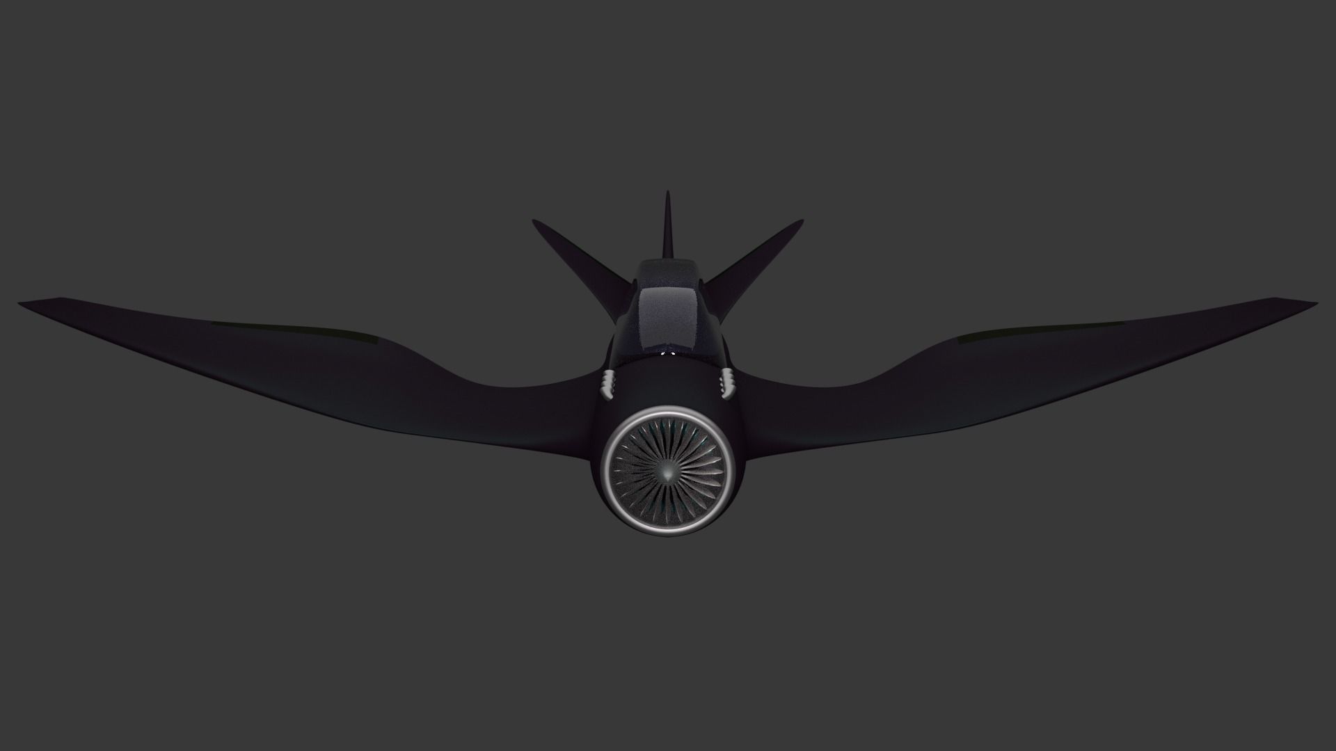Spy Plane Low-poly 3D model_4