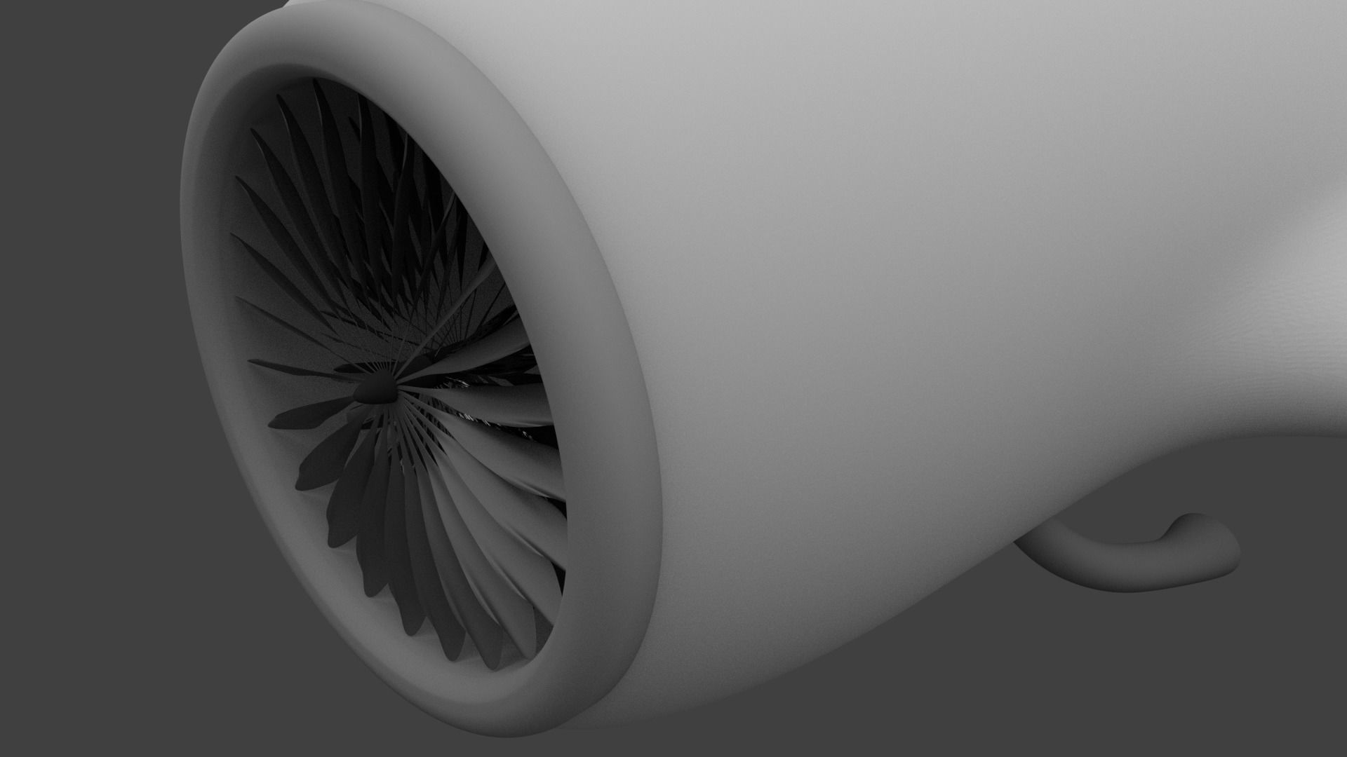 Spy Plane Low-poly 3D model_1