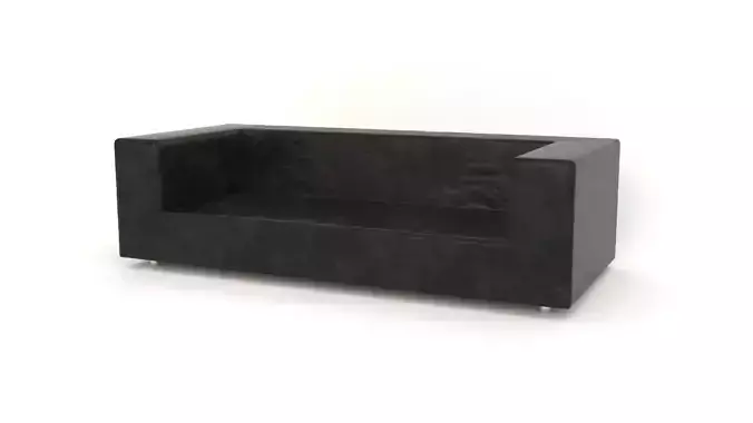 Sofa black 3D model
