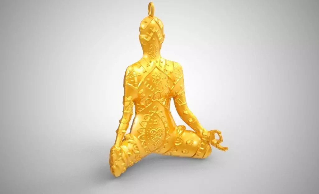 Yoga Necklace 3D print model