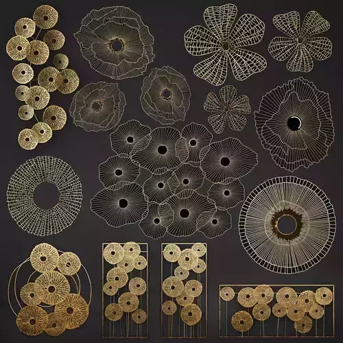 Gold Wall art Sculpture