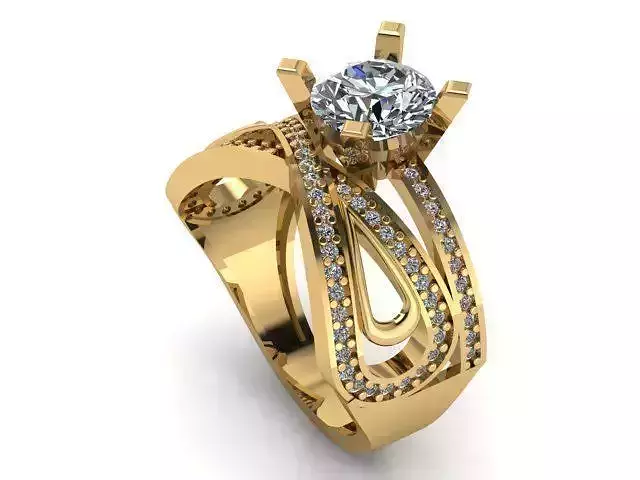 wedding ring 3D print model