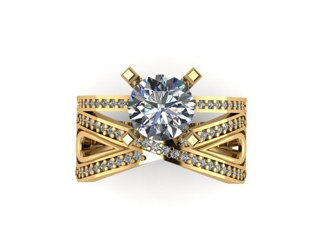 wedding ring 3D print model_1