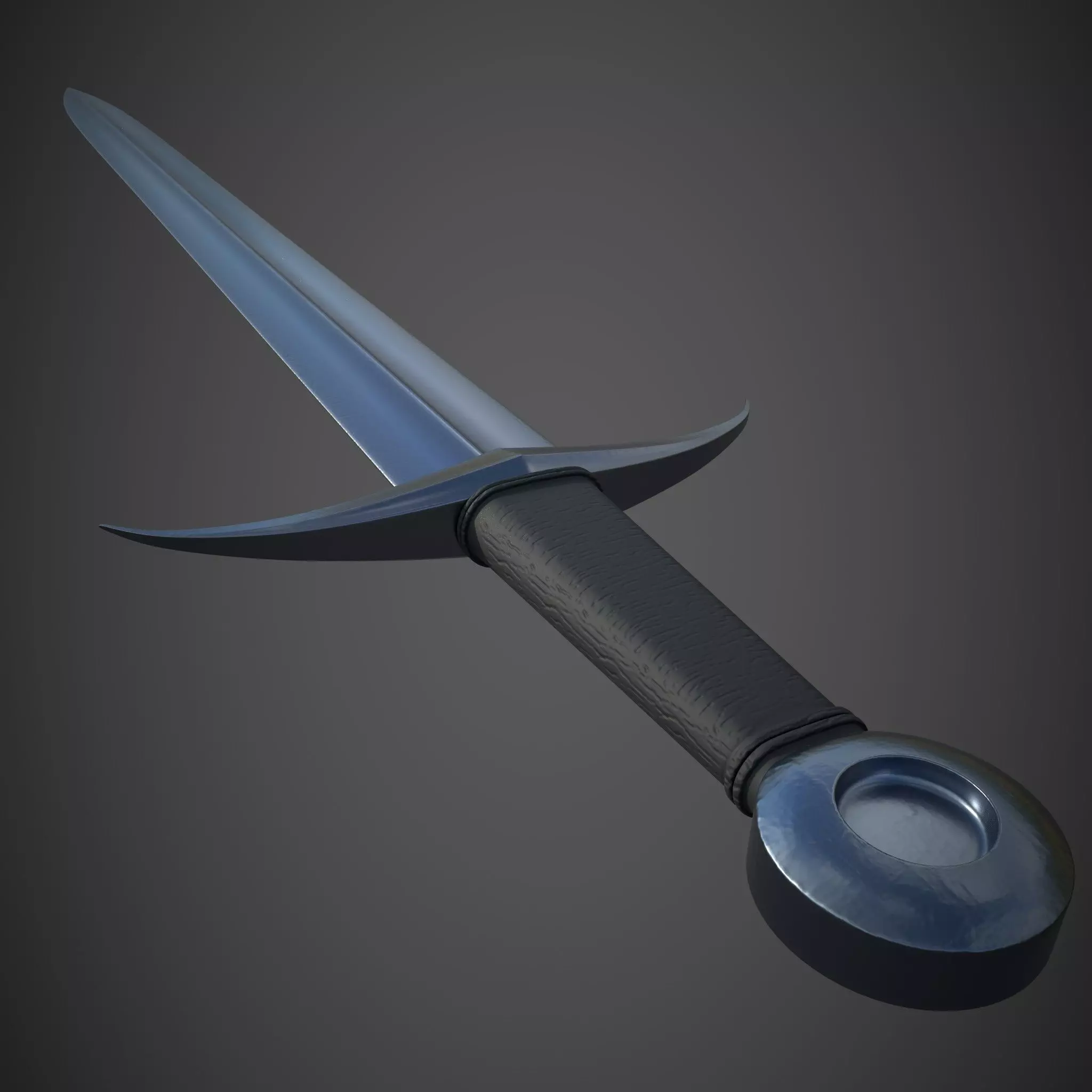 Sword Low-poly 3D model_0