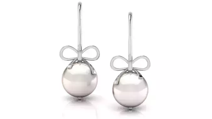 Knot Pearl Earring