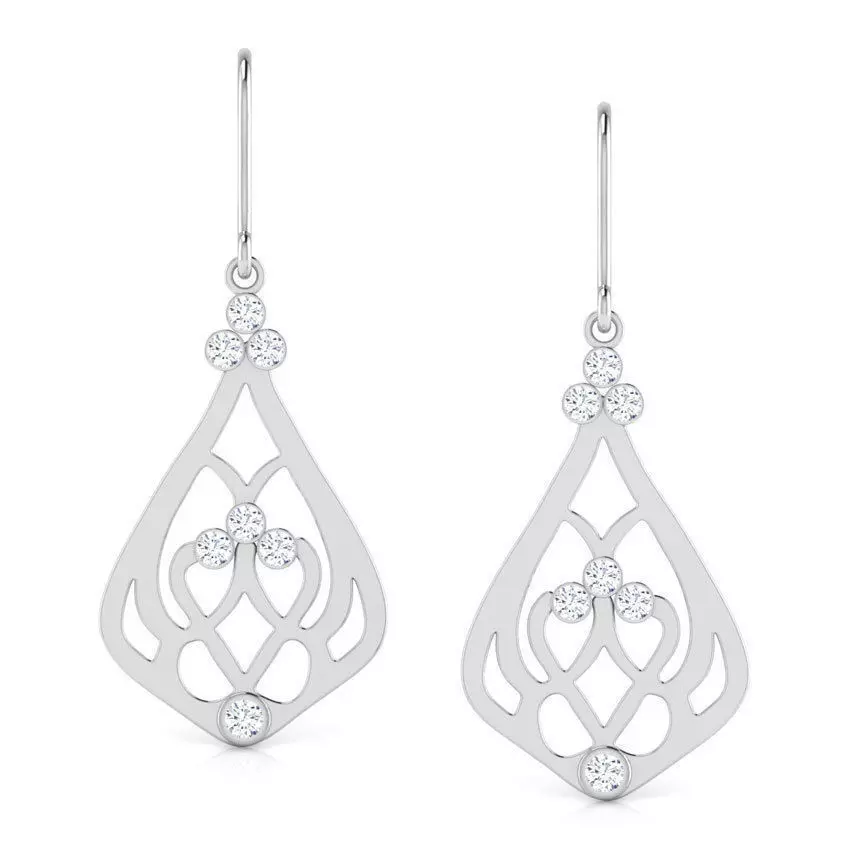 Trifolio Shine Earring 3D print model