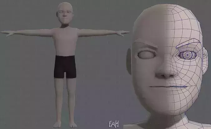 Male Face 3D Model 3D model | CGTrader