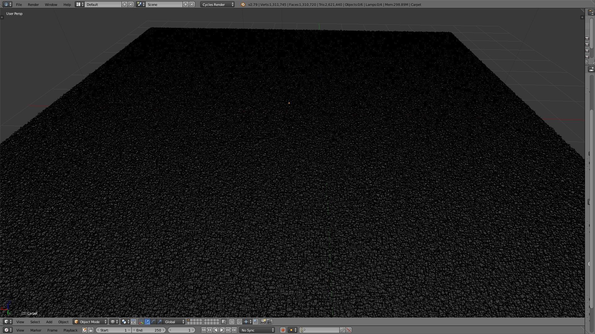 High Poly Carpet 3D model_3