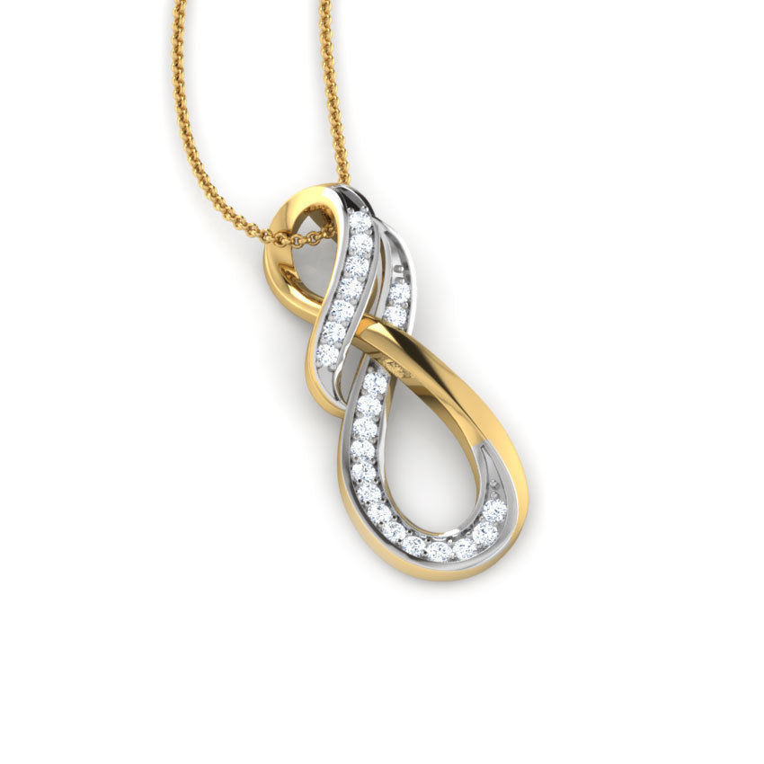 Inter-Twisted Pendant 3D print model_9