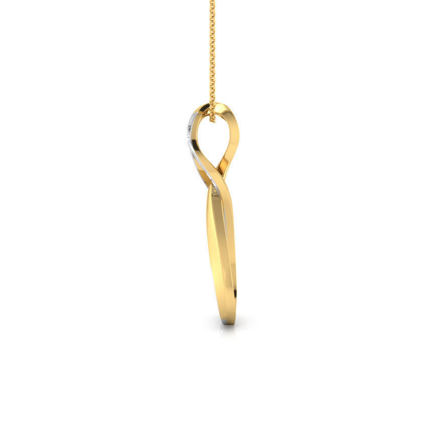 Inter-Twisted Pendant 3D print model_10