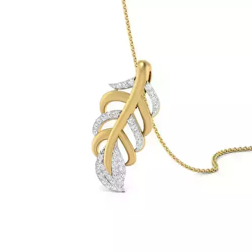 Leaf Diamond Pendant