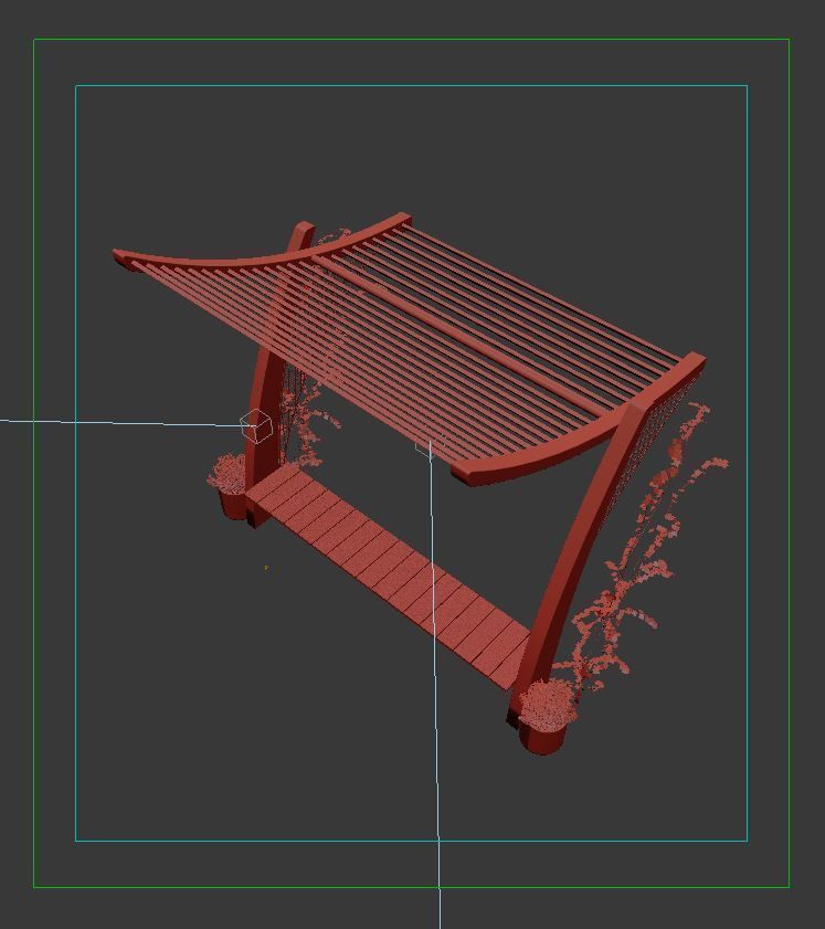 Bench with shelter SHELTER SERIES - MODEL 02 3D model_3