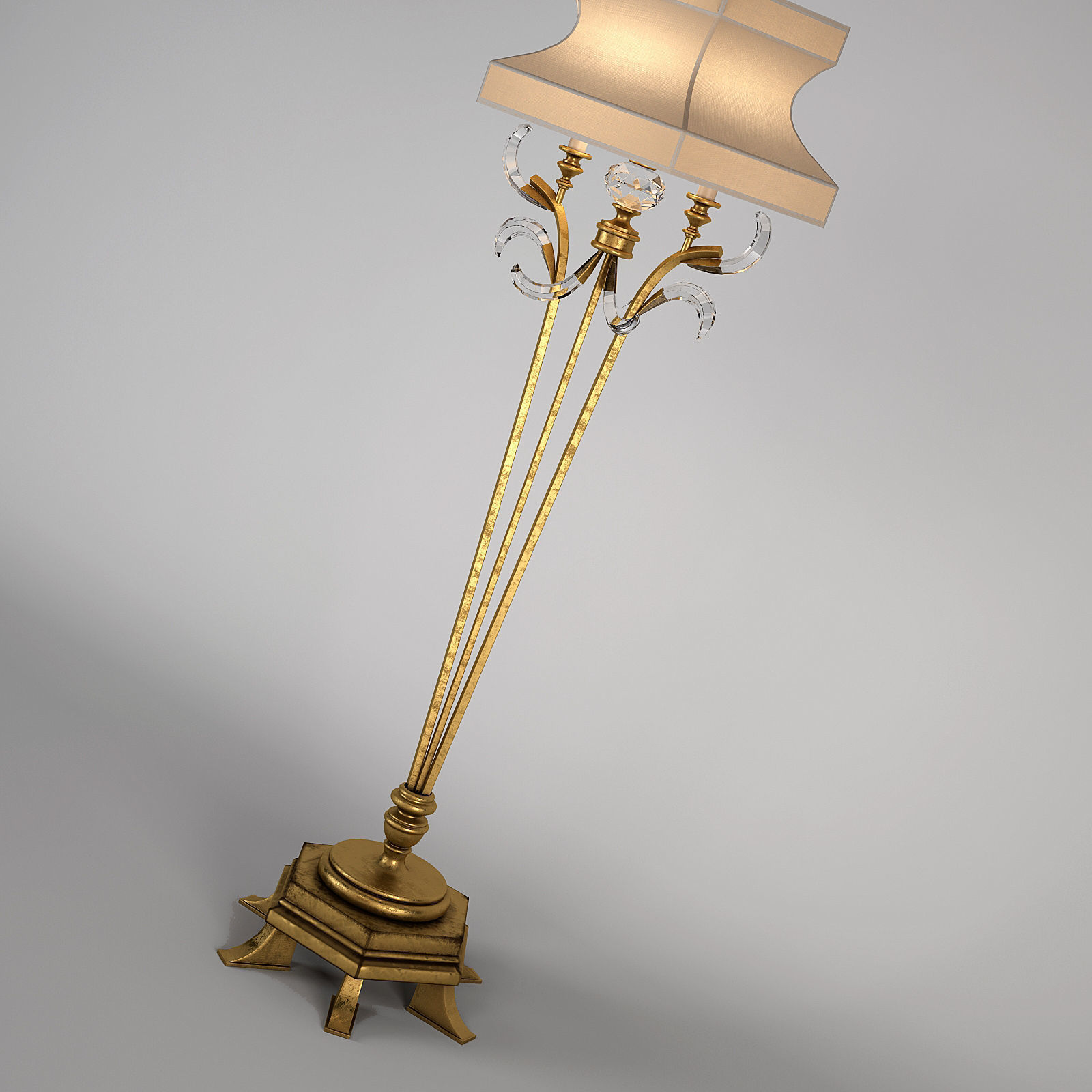 Fine Art Lamps Floor Lamp 3D model_1