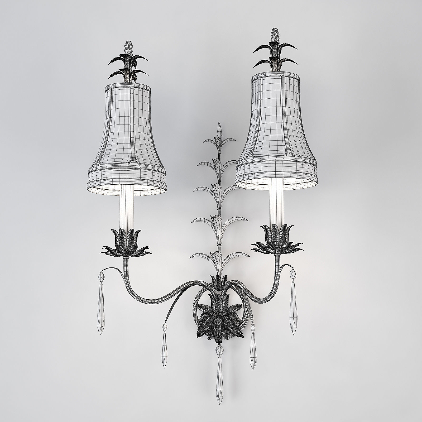 Fine Art Lamps Sconce 409050 3D model_2